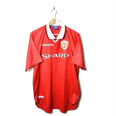 Manchester United Home European UCL Football Shirt Jersey 1999 *ONE STAR*  • £160