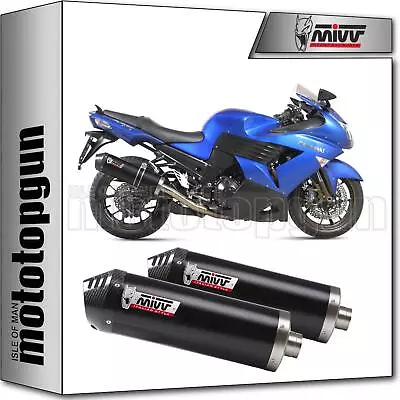 Mivv Approved Exhaust Cat-oem Oval Stainless Black C Kawasaki Zzr 1400 2006 06 • £555.83