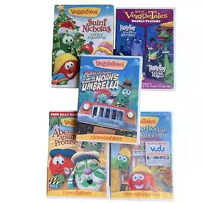 Lot Of 5 Veggie Tales DVDs • $10