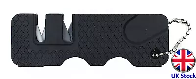 £4.99 • Buy Pocket Size Knife Sharpener Tool - Ceramic & Carbon Steel - UK Stock