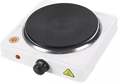 Hot Plate Electric Kitchen Cooker Single Portable Table Top Stove Hob 1500W • £14.99