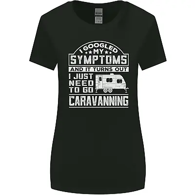 Symptoms Go Caravanning Caravan Funny Womens Wider Cut T-Shirt • £8.99