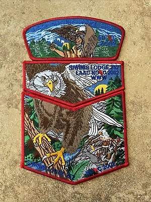 OA 252 Siwinis Lodge 2002 NOAC 3 Piece Flap CSP Set Eagle RED BORDER • $9.99