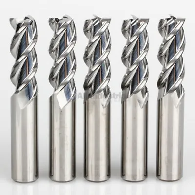 5 Pcs 1/4  YG1 Alu-Power 3 Flute Regular Length Carbide End Mill For Aluminum • $97.95