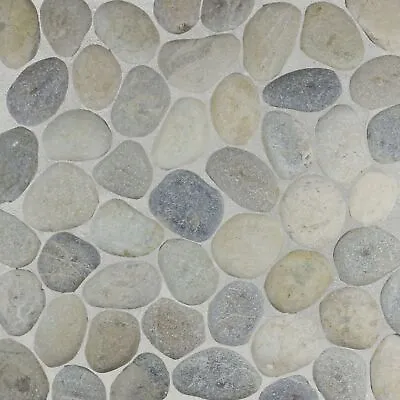 Grey Pebble Natural Stone Mosaic Wall & Floor Tile ($9.21/SqFt) • $46.04