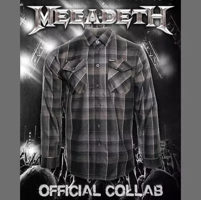 NEW DIXXON FLANNEL MEGADETH Flannel Shirt Men's 2XL • $110