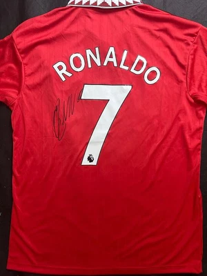 $160 • Buy Cristiano Ronaldo Personally Signed 2022 Manchester United Shirt