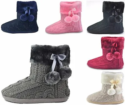 £15.99 • Buy Slippers Womens Warm Indoor Slipper Boots Ladies Booties Girls Size 3 4 5 6 7   