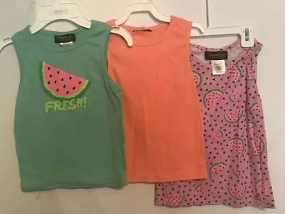 Girls 3 Multi Color Sleeveless T-shirt Size 6 X Used By Free Style Revolution • $5.39