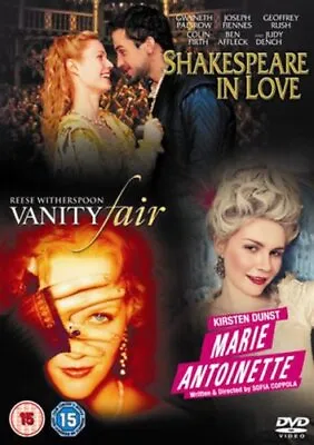 Shakespeare In Love/Marie Antoinette/Vanity Fair DVD (2007) Kirsten Dunst • £2.94