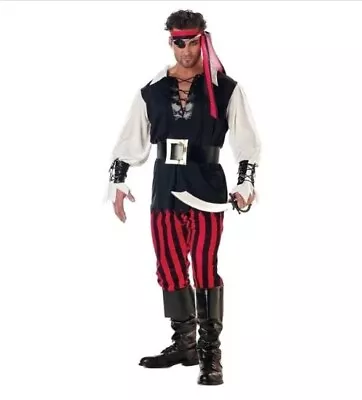 California Costume Cutthroat Pirate Adult Men Small Halloween Outfit 01318 New   • $27.99