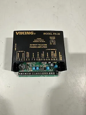 Viking Electronics PA-30  30W Telecom Paging Amplifier • $80