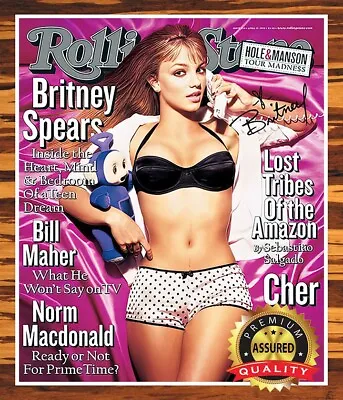 Britney Spears - Autographed Signed 8 X10 Photo (Rolling Stone Cover) Reprint • $12.99