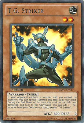 Yugioh! HP T.G. Striker - EXVC-EN017 - Rare - 1st Edition Heavily Played Englis • $1.67