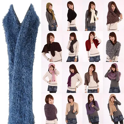 Magic Wonder Scarf 15 Ways To Wear Soft  Shaggy Snood Shawl  Multi Function • £4.99