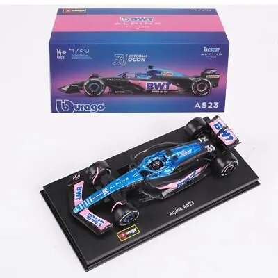 2023 F1 Esteban Ocon Alpine Renault Racing A523 Diecast Car Model & Driver 1:43 • $40.94