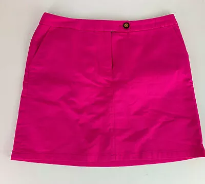 VANESSA VIRGINIA Anthropologie Pink Cotton Skirt Women's US12 • $11.20