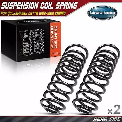 2pcs Rear L&R Coil Spring Set For Volkswagen Jetta 1993-1999 Cabrio 1995-2002 • $42.99