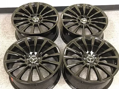 20” Mercedes Benz S Style Gloss Black Rims Wheels Tires S Class S430 S550 S580 • $1899