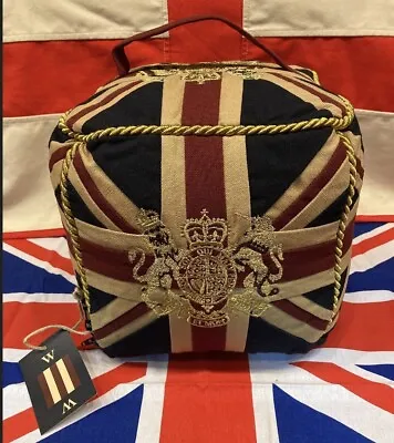 Embroidered Royal Crest/  Union Jack Door Stop  By Woven Magic • £37.95