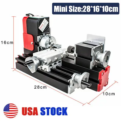 Multifunction Miniature Metal Motorized DIY Mini Lathe Machine Tool 20000rev/min • $179