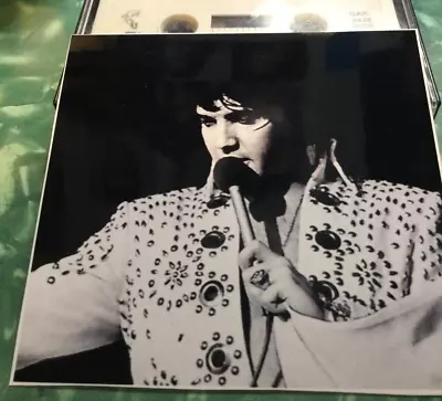 Elvis Presley-4X4 B/W RARE On Stage Closeup! 1972 • $1.25