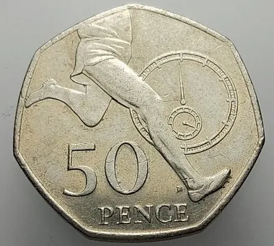 Great Britain 50 Pence 2004 Coin Elizabeth II Four Minute Mile F4 • £3.99