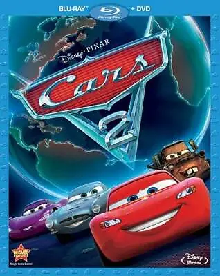 Cars 2 (Two-Disc Blu-ray / DVD Combo In Blu-ray Packaging) - Blu-ray - VERY GOOD • $4.48