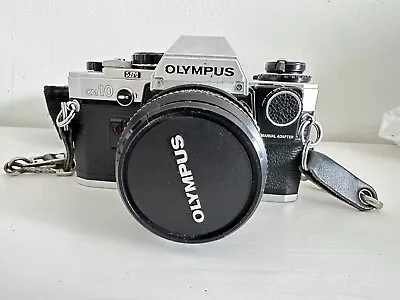 Olympus OM10 35mm SLR With Zuiko 50mm & Tokina 35-105mm Lenses And Miranda Flash • £65