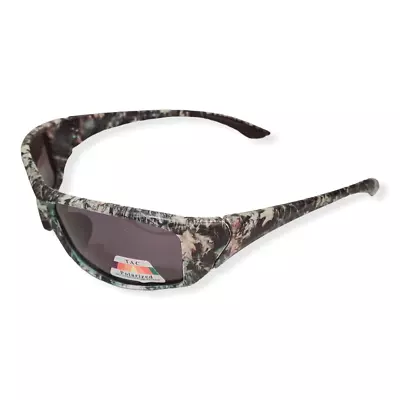 Mens CAMO Sunglasses Wraparound Polarized Shades Camouflage In Green Or Brown • $9.99