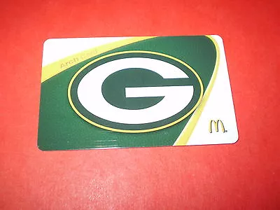 2011 GREEN BAY PACKERS McDonald's Arch Card Vintage $0 Balance NFL Football • $5.79
