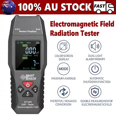 SMART SENSOR ST1393 Digital EMF Meter Electromagnetic Field Radiation Detector • $31.99