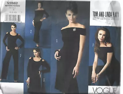 Vogue Tom And Linda Platt Pattern #V2882-Misses Top-Skirt-Pants In Sizes 6-8-10 • $10.95