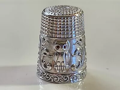 Vintage Silver Plated Thimble Made In Portugal Excellent Condition • $8.99