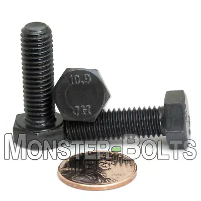 M10-1.50 X 35mm  Hex Cap Bolts / Screws 10.9 Alloy Steel Coarse Metric  DIN 933 • $8.98