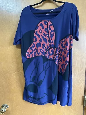 H&M Disney Women’s Sleep Dress Pajamas Size L Large Minnie Mouse • $9.99