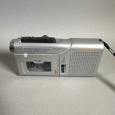 Sony M-540V Microcassette-Corder VOR Silver Voice Activated Recorder WORKS! • $39.87