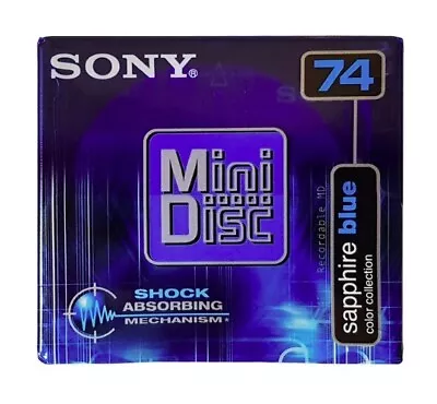 Sony MD-74 Minidisc / MDW-74AR Ruby Red / 74 MINS / Recordable Audio Music NEW • £6.99