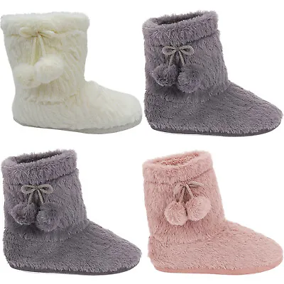 £7.99 • Buy Womens Ladies Ankle Boots Booties Slippers Shoes Size Winter Warm Indoor Outdoor