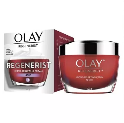 Olay Regenerist Micro-sculpting Night Face Cream Moisturiser - 50g • $20.72