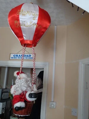 £35 • Buy 81cm, Hanging, Fibre Optic, Santa Claus, Christmas Decoration