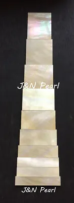 Natural Gold Mother Of Pearl Block Inlay Set For Les Paul Custom 1.5mm Thick • $28.99