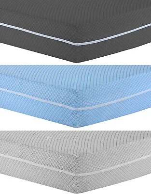 £11.99 • Buy Zipped Mattress Cover Protector ANTI BED BUG Total Encasement Double & King Size