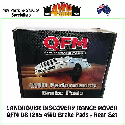 QFM DB1285 4WD Suit LANDROVER DISCOVERY RANGE ROVER BRAKE PADS REAR SET PAIR • $29