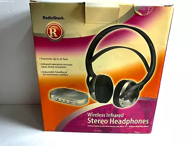 $26.39 • Buy Vintage RadioShack Wireless Infrared Stereo Headphones 33-1234 New In Open Box