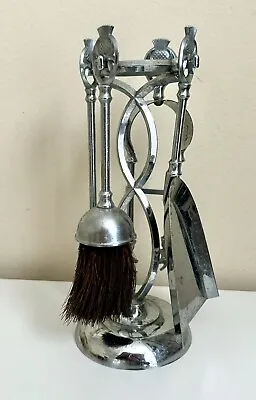 Mid Century Fireplace Tool Set Decor 11.5” Small Vintage Victorian Brush Poker • $78.88