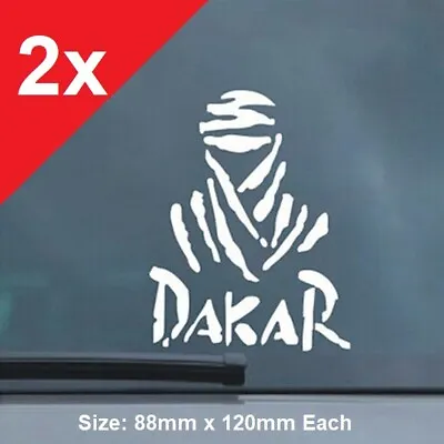 2x DAKAR Sticker Decal Vinyl Rally Car 4x4 Motorcycle Bike Truck Off Road  • $5.80