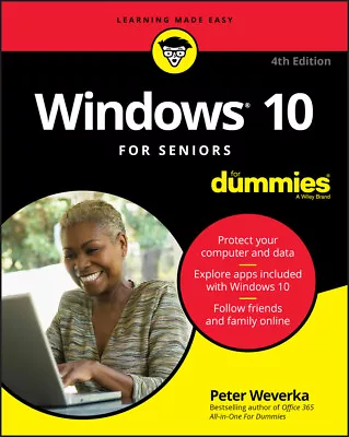 NEW BOOK Windows 10 For Seniors For Dummies By Peter Weverka (2020) • $48.66