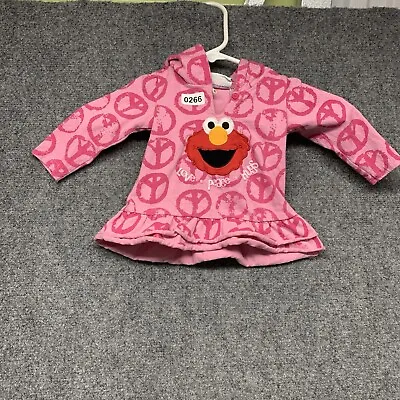 Vintage Elmo World Dress Toddler Size Small Pink Long Sleeve Embroidered Girls • $19.99