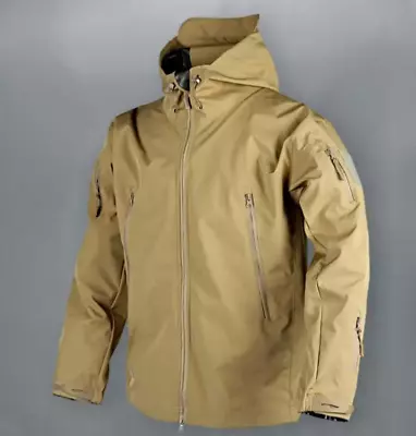 Men Combat Tactical Soft Shell Jacket Coats Army Windbreaker Outdoor Spring Coat • $28.51